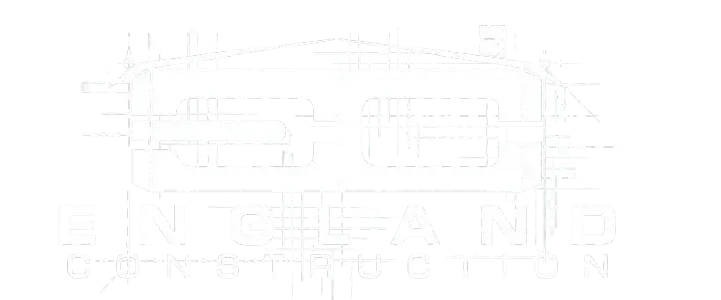 England Construction white logo